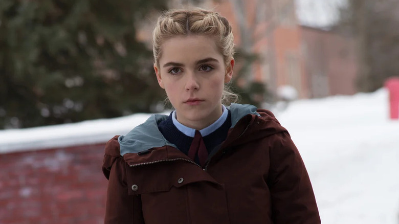 Kat frowning in "The Blackcoat's Daughter."