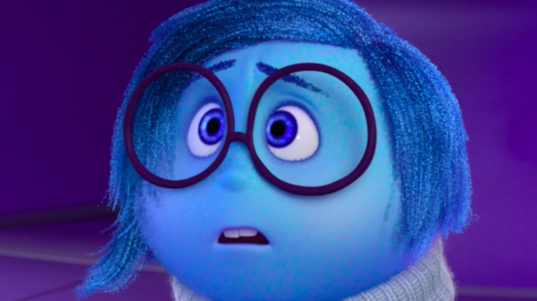 A close-up of Inside Out's Sadness