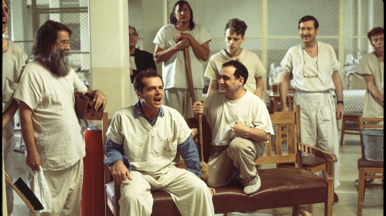 Randle McMurphy avoids jail time by getting himself committed in One Flew Over the Cuckoo's Nest.
