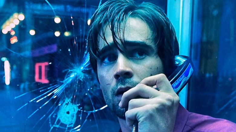 Stu on the phone in "Phone Booth" (2002)