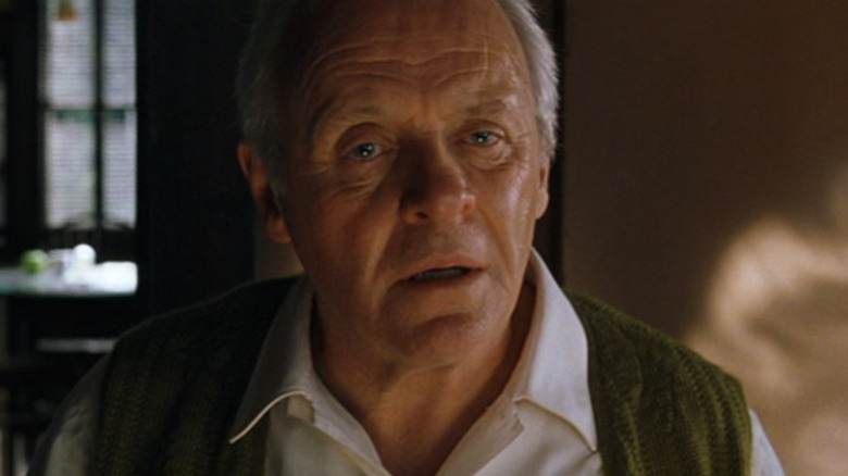 Anthony Hopkins deep in thought
