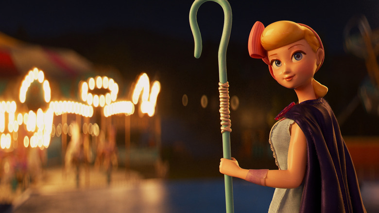 Bo Peep in front of carousel in "Toy Story 4" (2019)