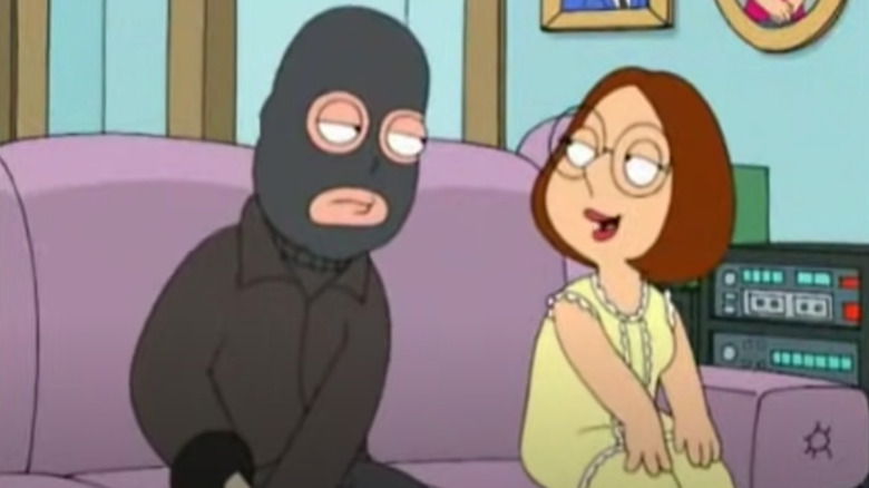 Meg Griffin flirting with robber