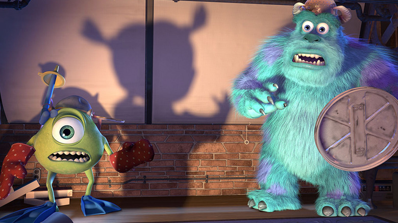 Mike and Sully afraid of Boo