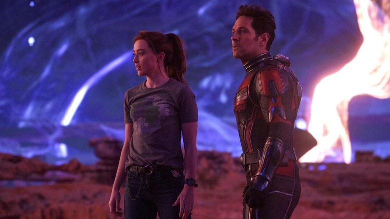 Cassie and Scott in the quantum realm in "Ant-Man and the Wasp: Quantumania"