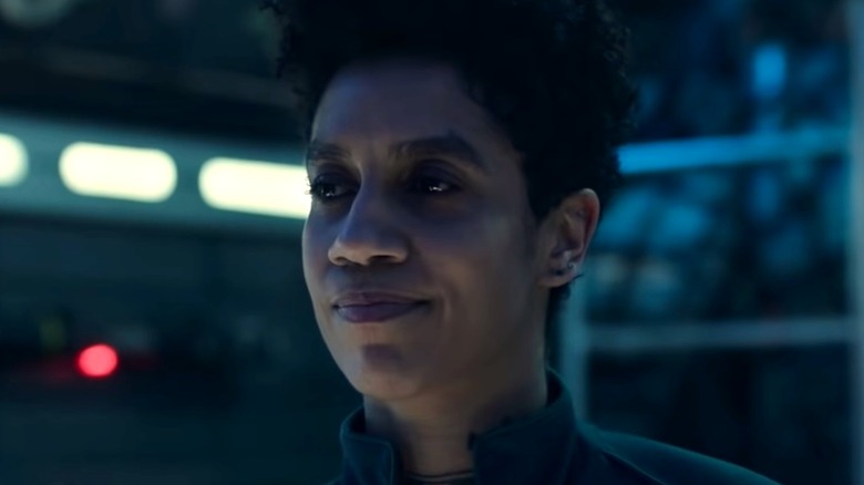 The Expanse officer smiles