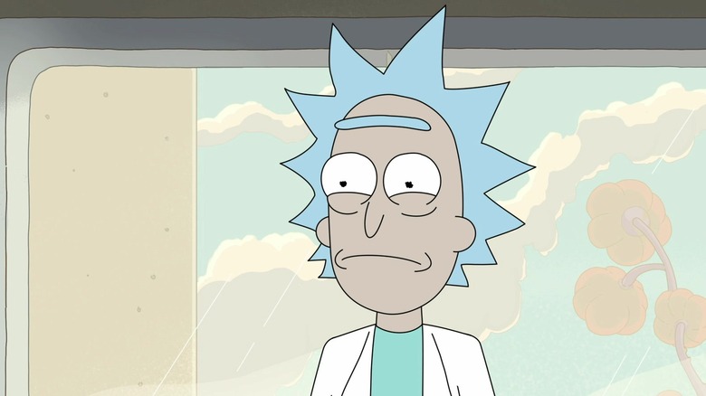 Rick Sanchez looking sad
