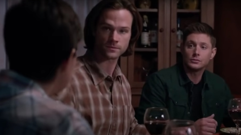 Sam and Dean at dinner