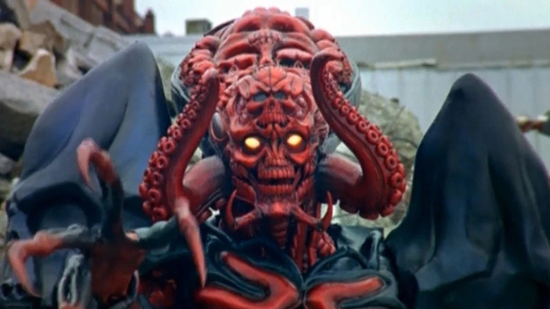 Octomus the Master with glowing yellow eyes on Power Rangers Mystic Force