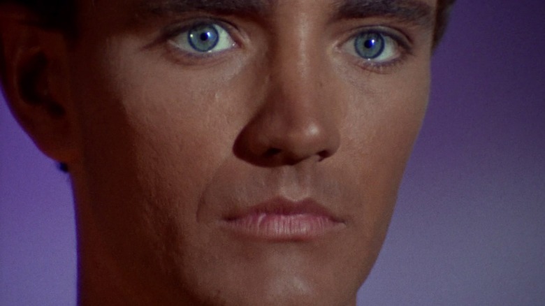 Charlie Evans giving a creepy stare on Star Trek