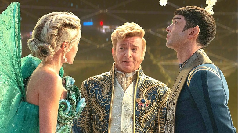 Trelane officiates wedding in Star Trek: Strange New Worlds