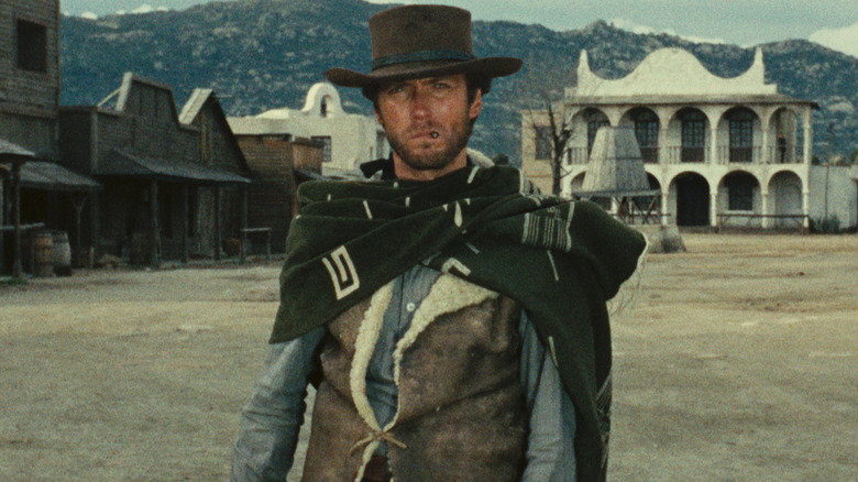 Clint Eastwood glaring