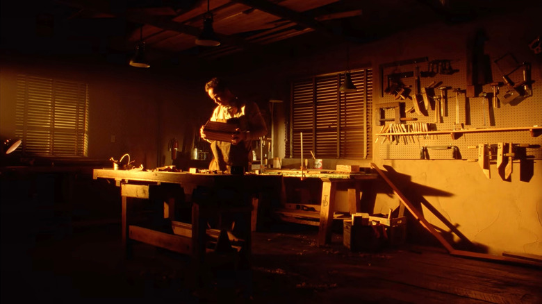 Jesse sanding wood