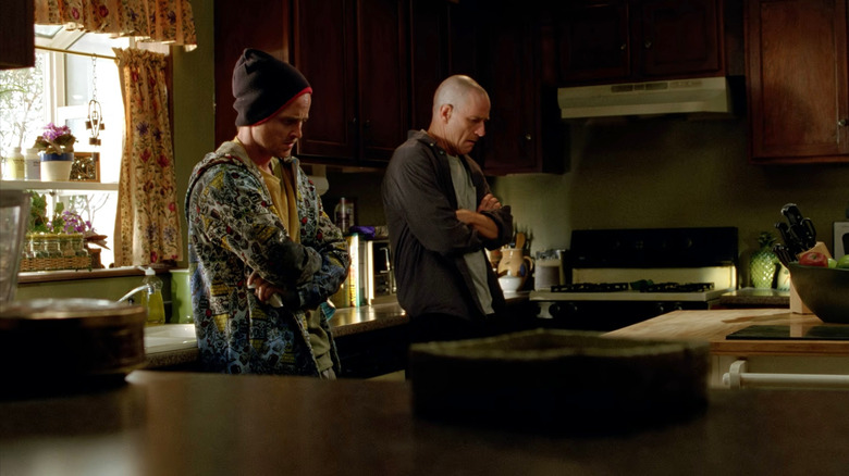 Jesse and Walt talking