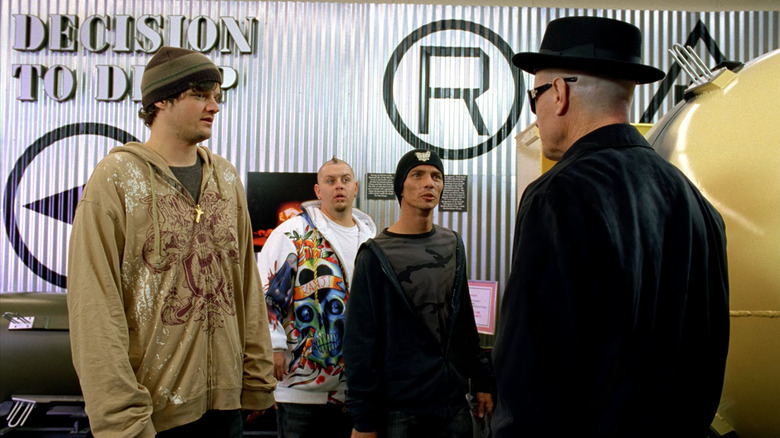 Combo, Badger, and Skinny Pete meet Heisenberg