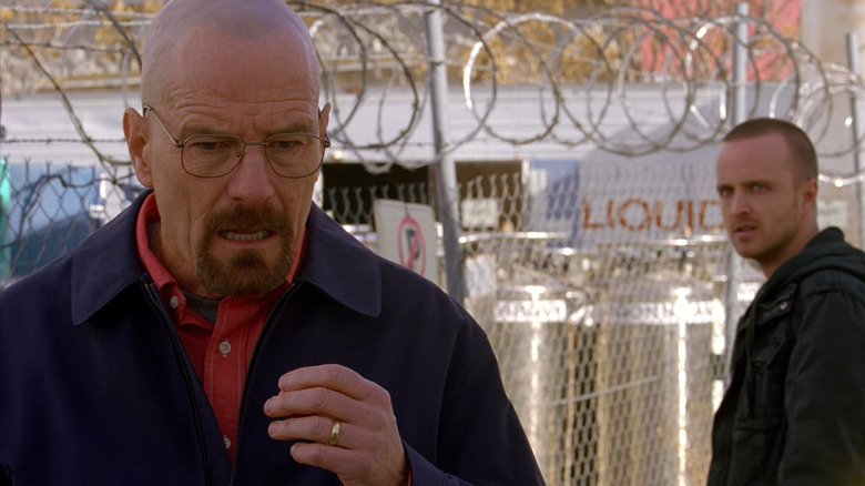 Walter White argues with Jesse