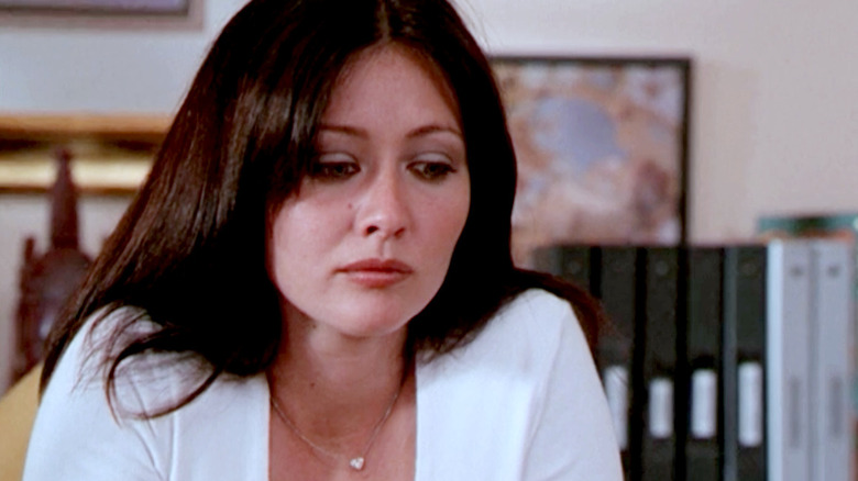 Prue looking burdened