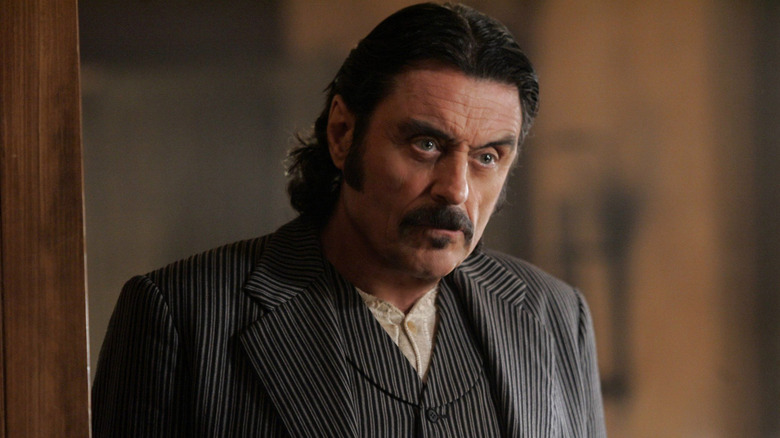 Al Swearengen staring in "Deadwood"