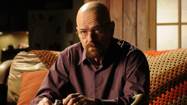 Walter White glaring in "Breaking Bad"