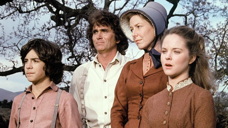 Charles, Caroline, Mary and Albert are tentative in "Little House on the Prairie"