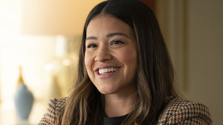 Nell smiling in "Not Dead Yet."