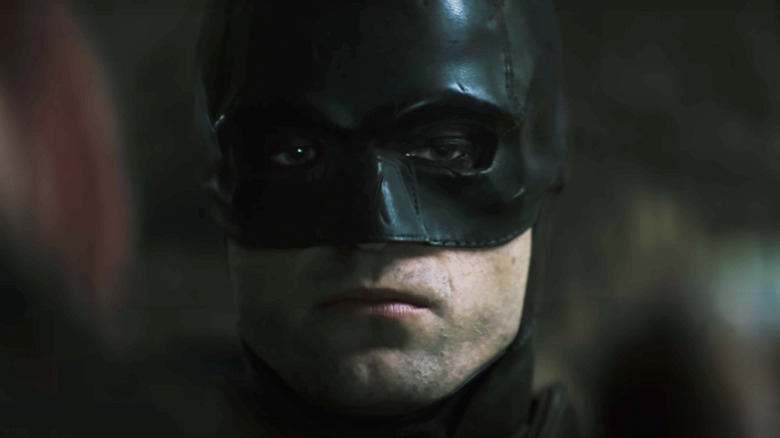 Robert Pattison's Batman staring stoically