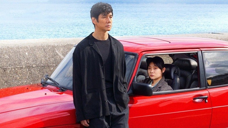 Misaki Watari driving around Yūsuke Kafuku