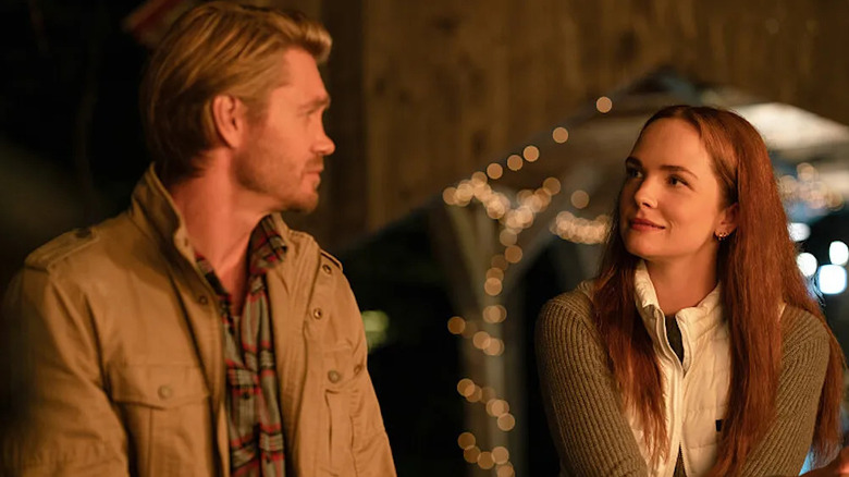 Cal and Maggie sit outside at night and talk on "Sullivan's Crossing" (2023-present)