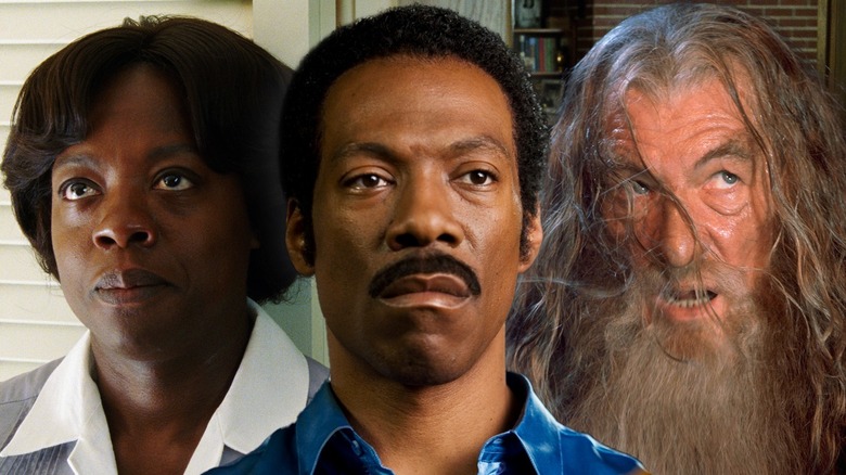 Viola Davis as Aibileen Clark, Eddie Murphy as Jimmy "Thunder" Early, and Ian McKellen as Gandalf