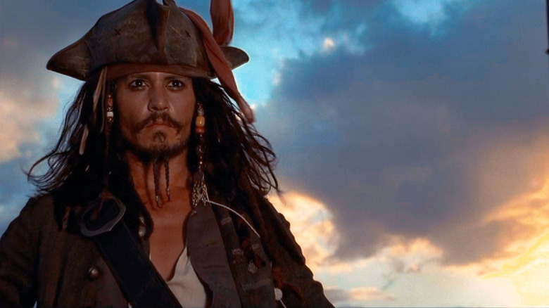 Johnny Depp looking to horizon