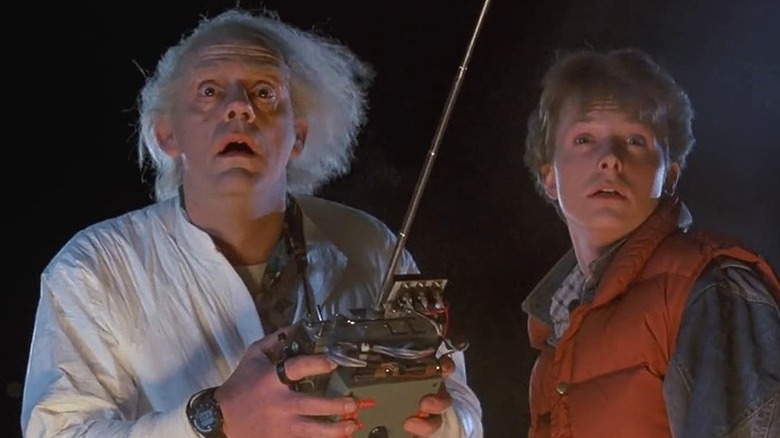 Christopher Lloyd and Michael J.Fox in "Back to the Future"