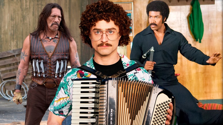 Danny Trejo with Daniel Radcliffe and Richard Pryor 