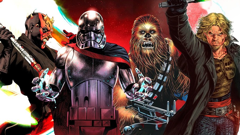 Various Star Wars comics characters