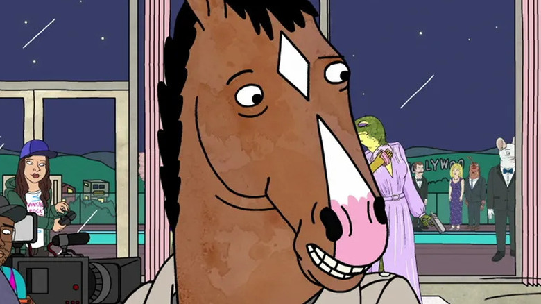 Bojack Horseman at party