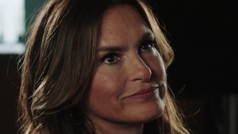 Detective Olivia Benson smirks