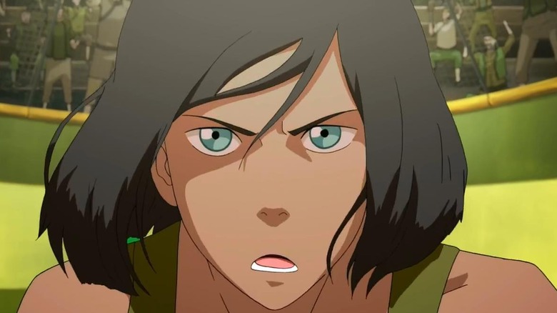Korra sembla esgotada però decidida