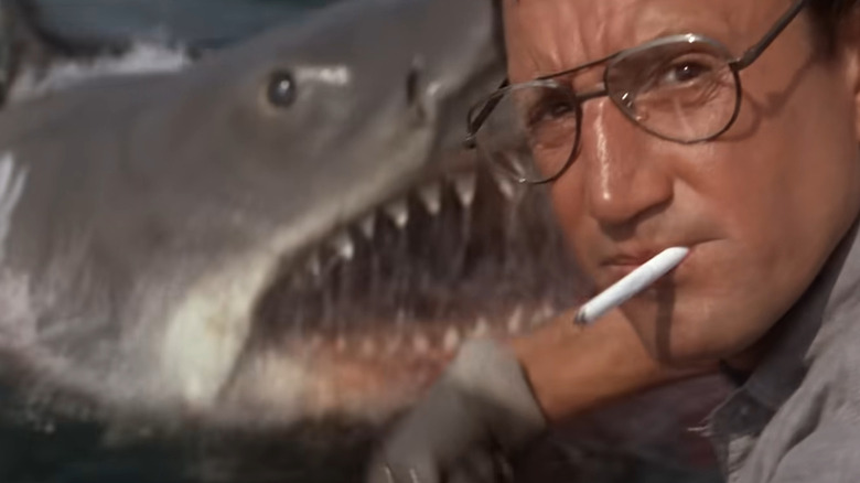 The shark jumps out at Brody