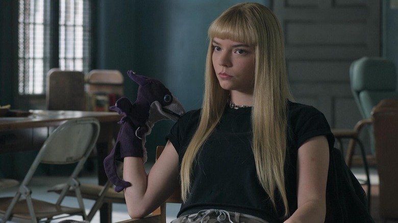 Illyana using a hand puppet