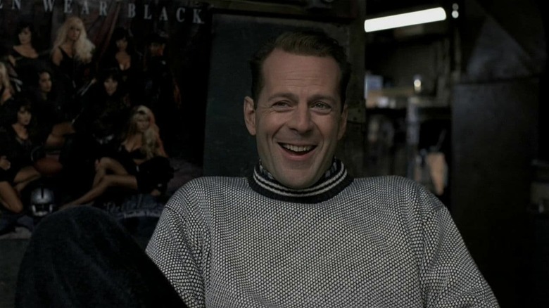Carl Roebuck laughs while sitting in "Nobody's Fool" (1994)
