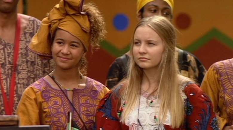 Piper Dellums stands next to Mahree Bok in The Color of Friendship