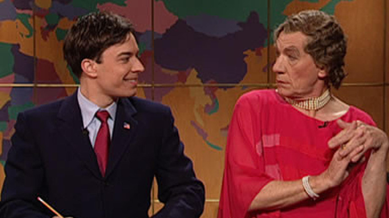 McKellen as Maggie Smith with Jimmy Fallon