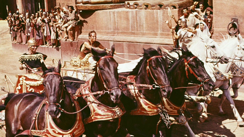 Ben-Hur races in a chariot in "Ben-Hur" (1959)