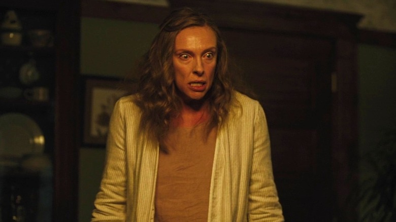 Annie Graham looking furious in Hereditary