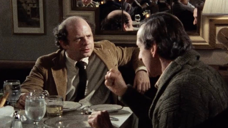 Wally listening to Andre talk in My Dinner with Andre