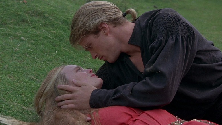 Westley strokes Buttercup's face in The Princess Bride (1987)