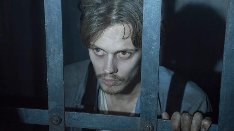 The Kid looks out from behind prison bars in Castle Rock