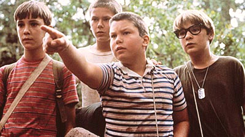 Gordie, Chris, Teddy, and Vern in "Stand By Me" (1987)