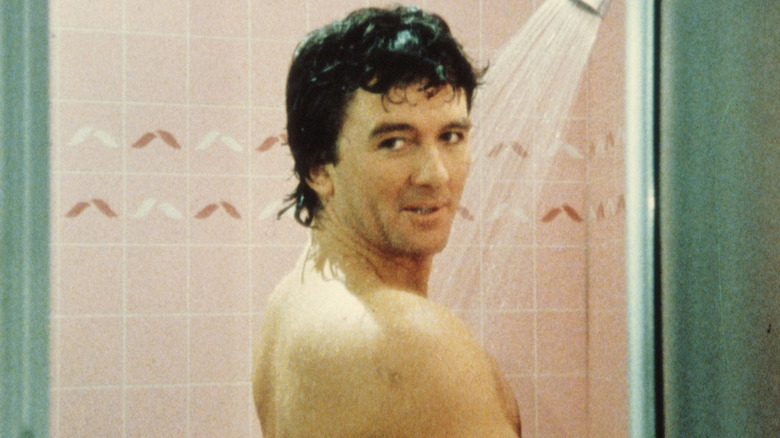 Bobby Ewing in the shower in "Dallas"