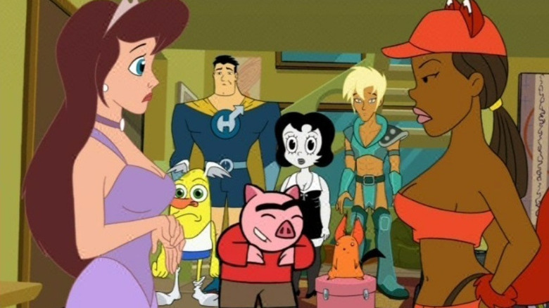 Foxxy confronts Clara in "Drawn Together"
