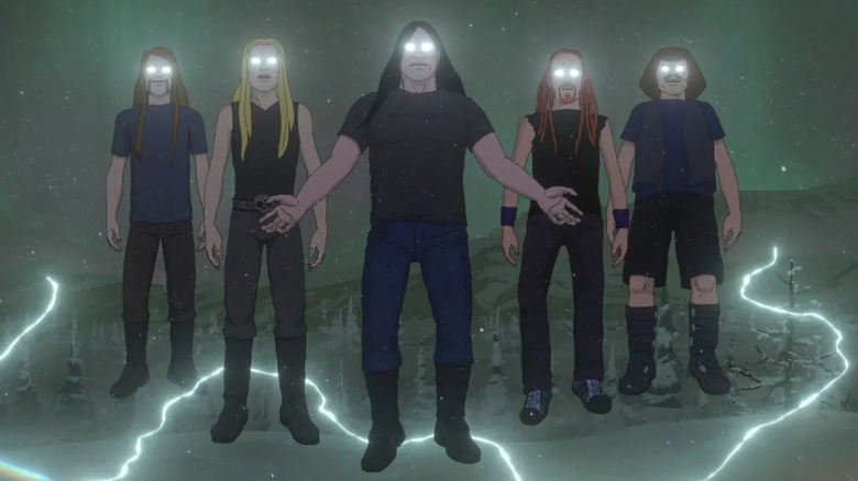 Metalocalypse lights up the night in "Metalocalypse"